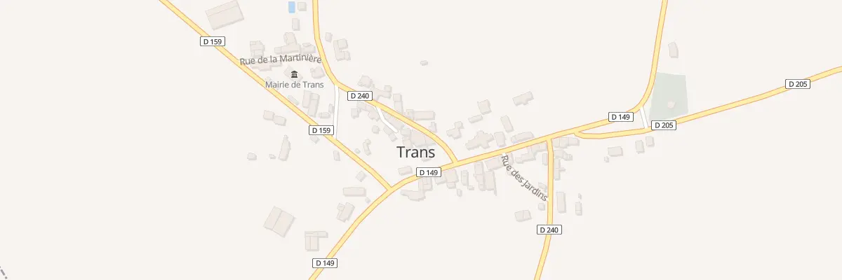 Plan du 1 Rue des Lavandières à Trans