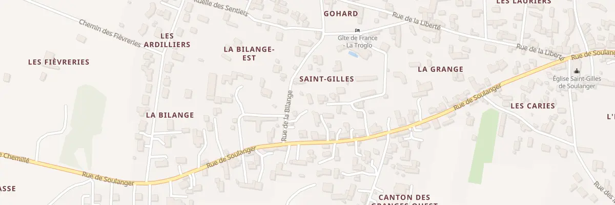 Plan du 2 Rue de la bilange à Doué-en-Anjou
