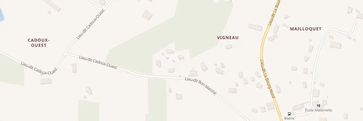 Plan du 1B Vigneau à Tizac-de-Lapouyade