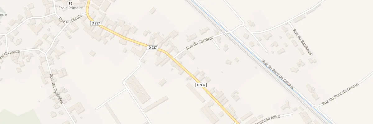Plan du 19 Rte de Lourdes à Meillon