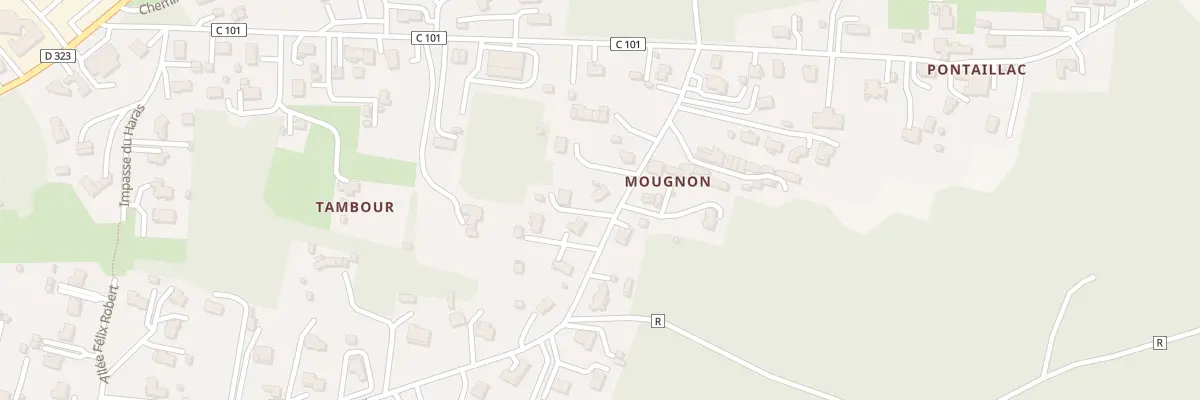 Plan du 113 Che de Mougnon à Roquefort