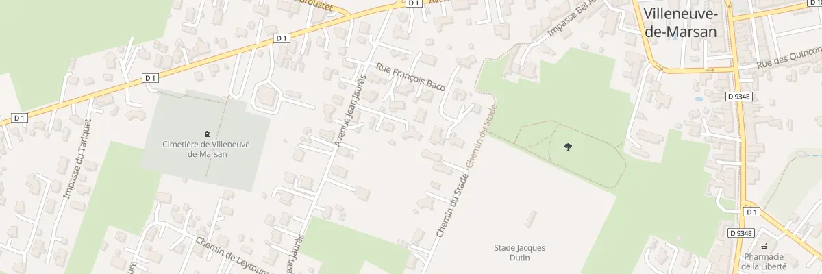 Plan du 119 Av Jean Jaurès à Villeneuve-de-Marsan