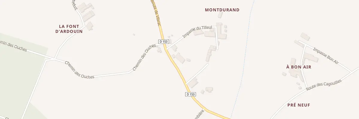 Plan du 5065 Montdurant à Mérignac