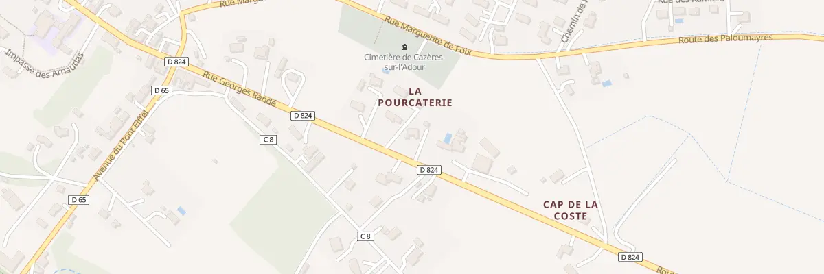 Plan du 605 Rue Georges Randé à Cazères-sur-l’Adour