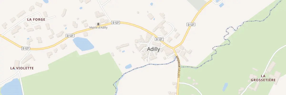 Plan du 2 Imp du Tilleul à Adilly