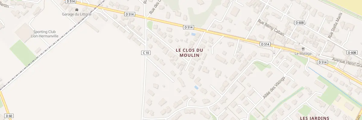 Plan du 98 Rue du Clos du Moulin à Hermanville-sur-Mer