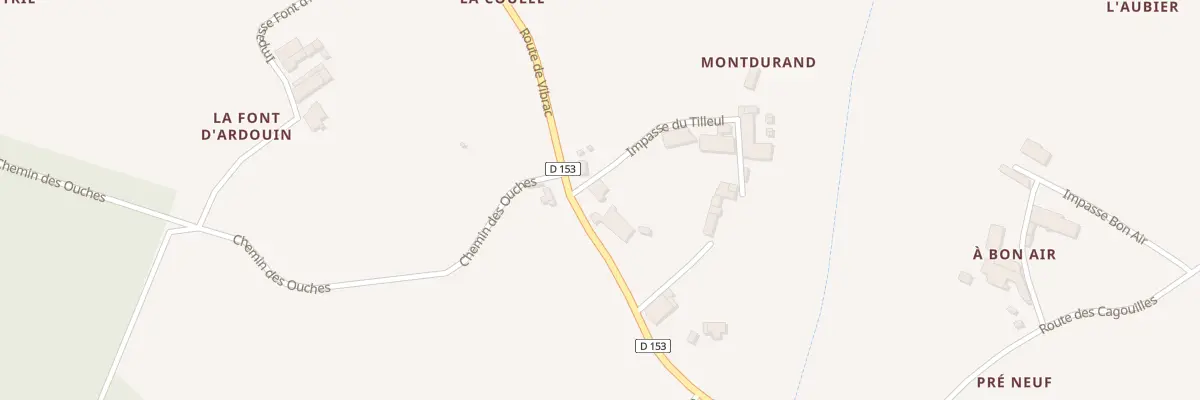 Plan du 5064 Montdurant à Mérignac