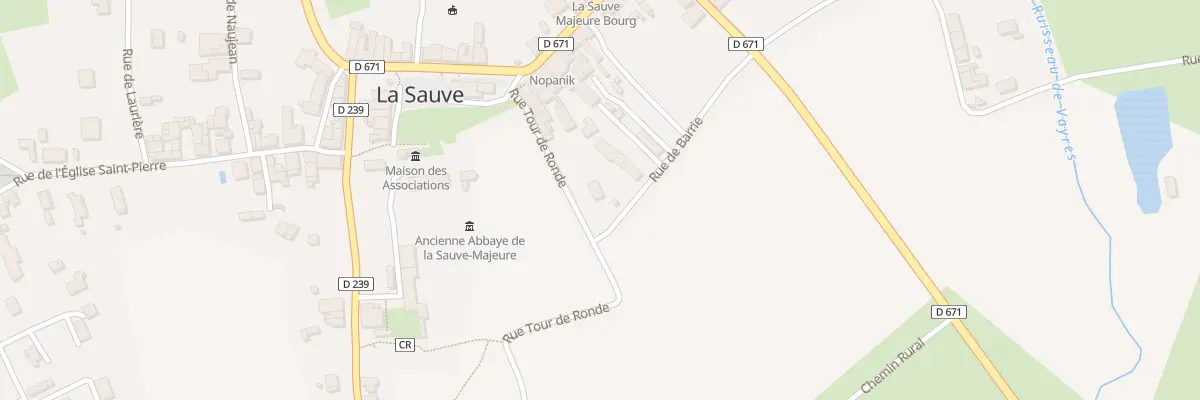 Plan du 1 Rue de Barrie à La Sauve