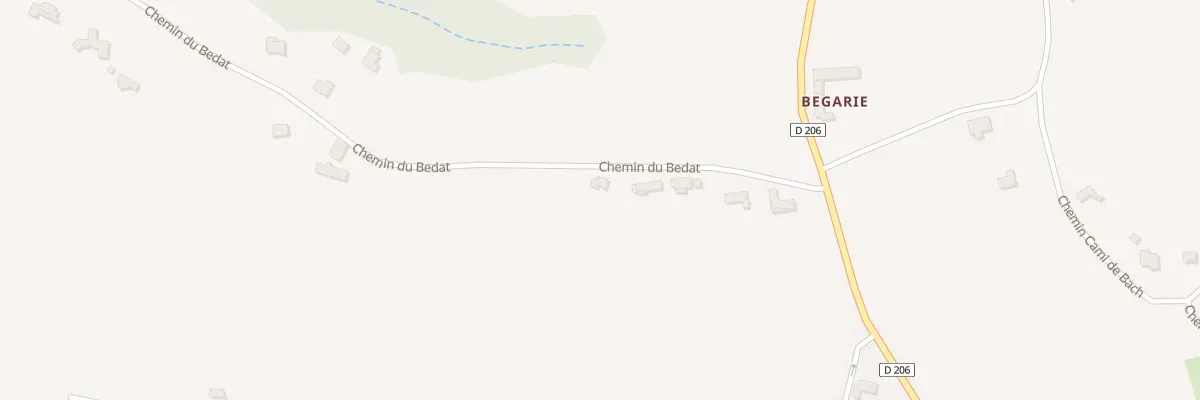 Plan du 7 Che du Bédat à Saint-Castin