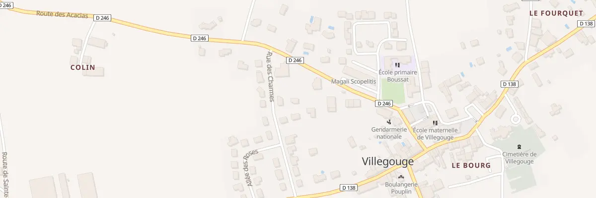 Plan du 3 Rue des Charmes à Villegouge