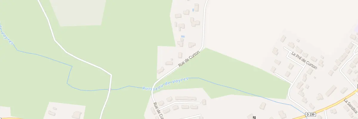 Plan du 401 Rue de Curton à La Sauve