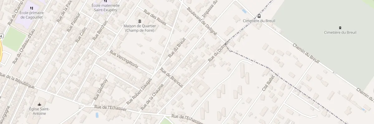 Plan du 28 Rue de la Chaume à Cognac