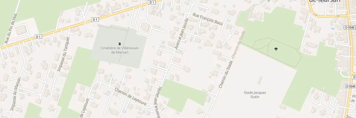 Plan du 227 Av Jean Jaurès à Villeneuve-de-Marsan