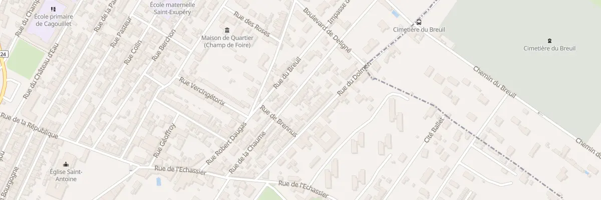 Plan du 26 Rue de la Chaume à Cognac