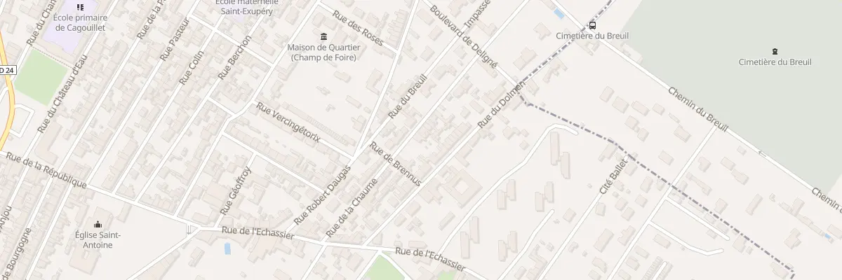 Plan du 24 Rue de la Chaume à Cognac