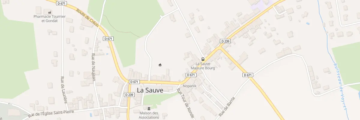 Plan du 33A Rue Saint Jean à La Sauve