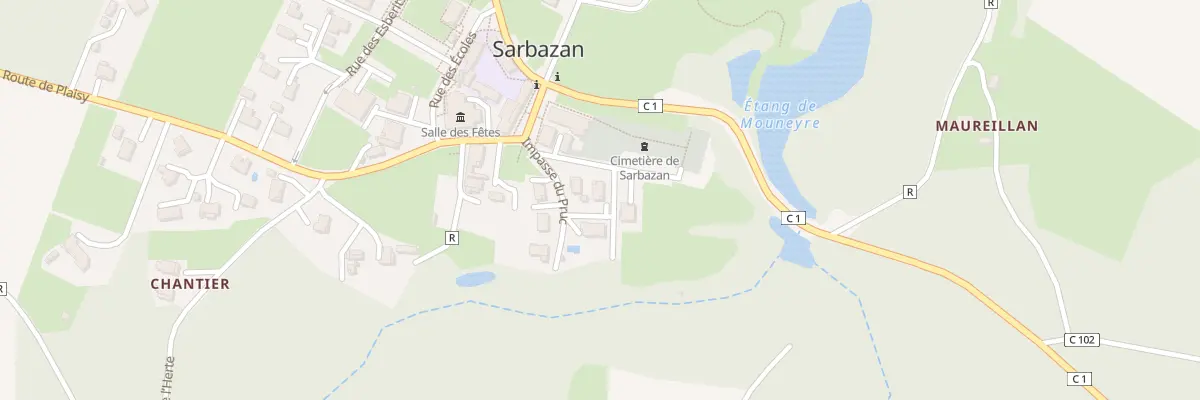 Plan du 3 Imp du Pruc à Sarbazan