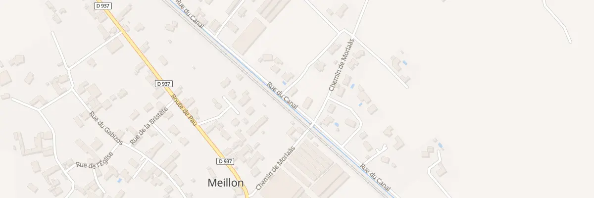 Plan du 62 Rue du Canal à Meillon