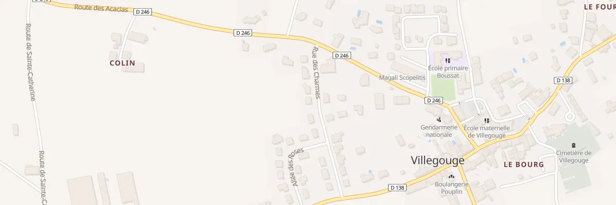 Plan du 8 Rue des Charmes à Villegouge