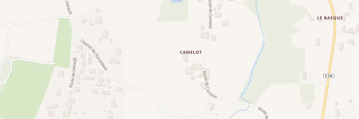 Plan du 20 Rte de Camelot à Villegouge
