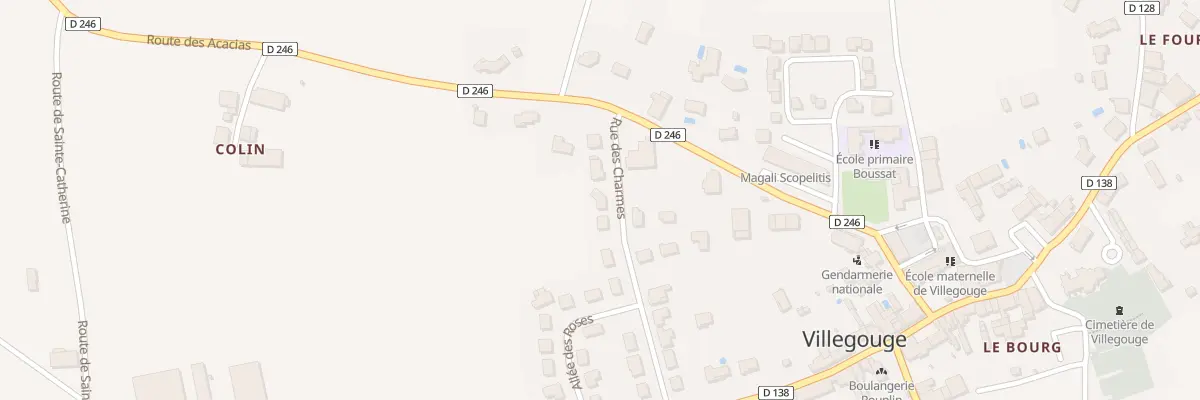 Plan du 6 Rue des Charmes à Villegouge