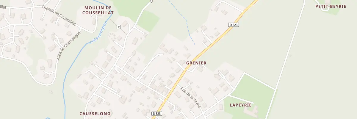 Plan du 1001 Rue de la Gde Lande à Roquefort