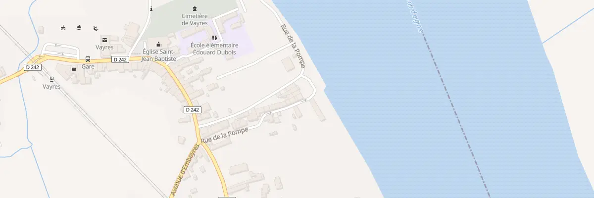 Plan du 25 Rue de la Pompe à Vayres