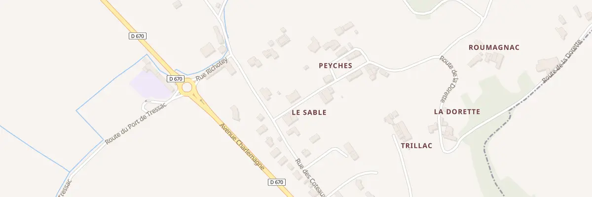 Plan du 57 Peyches à La Rivière