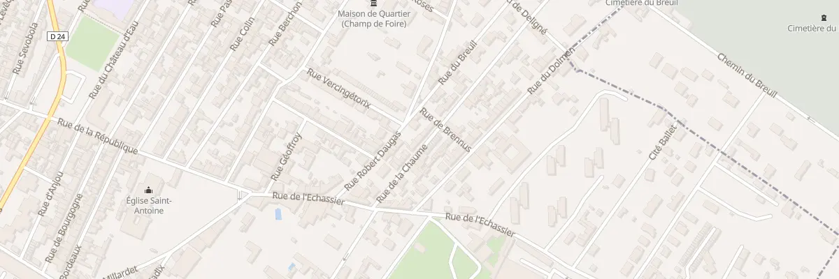 Plan du 25 Rue de la Chaume à Cognac