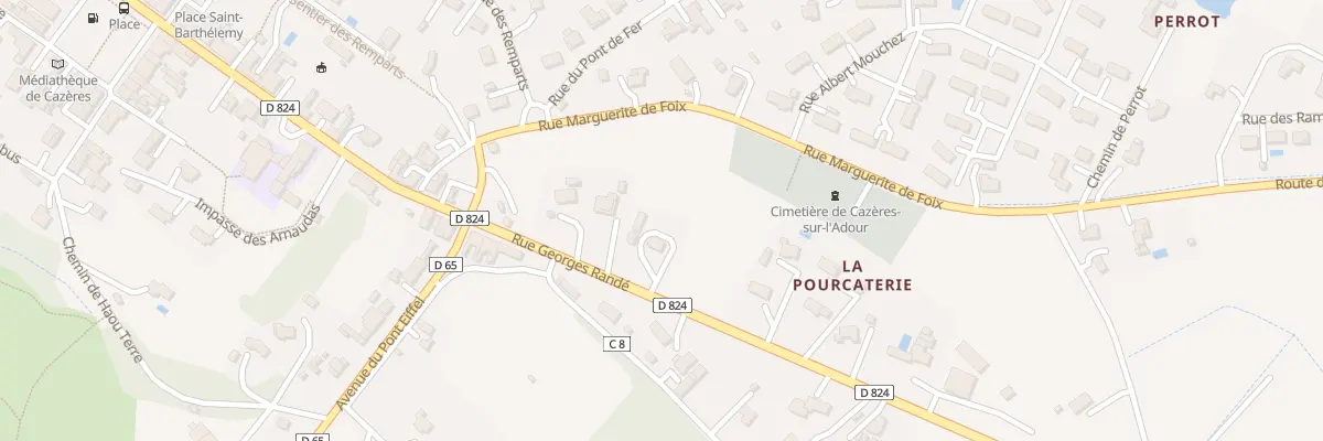 Plan du 431 Rue Georges Randé à Cazères-sur-l’Adour