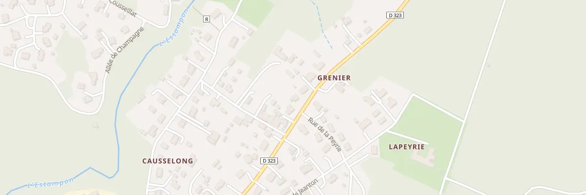 Plan du 955 Rue de la Gde Lande à Roquefort