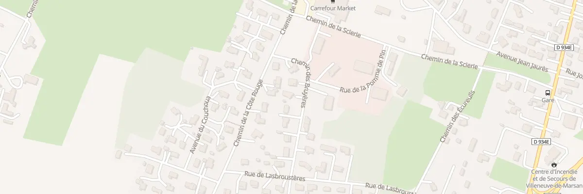 Plan du 141 Che des Bruyères à Villeneuve-de-Marsan
