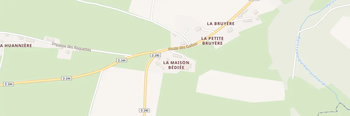 Plan du 1 Imp Bédiée aux Loges-Saulces