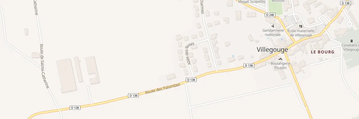 Plan du 5 All des Roses à Villegouge