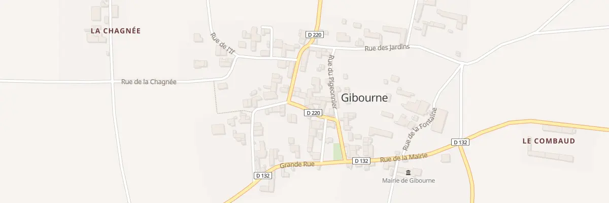 Plan du 16 Rue du Centre à Gibourne