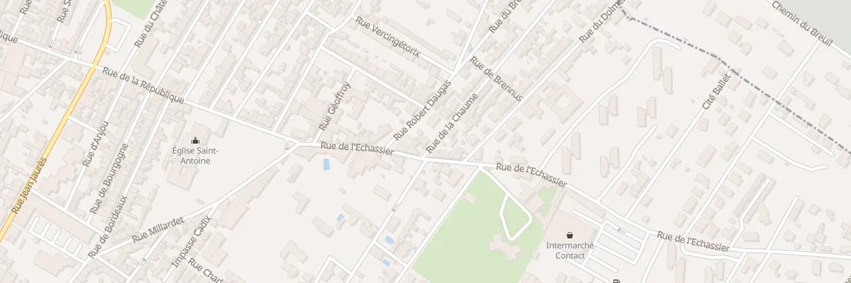 Plan du 7 Rue de la Chaume à Cognac
