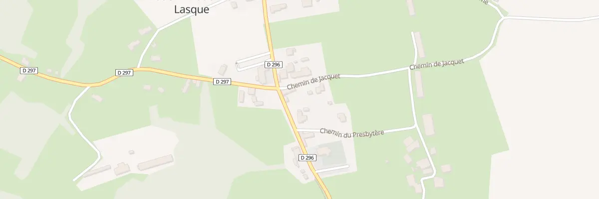 Plan du 2620 D 296 à Boueilh-Boueilho-Lasque