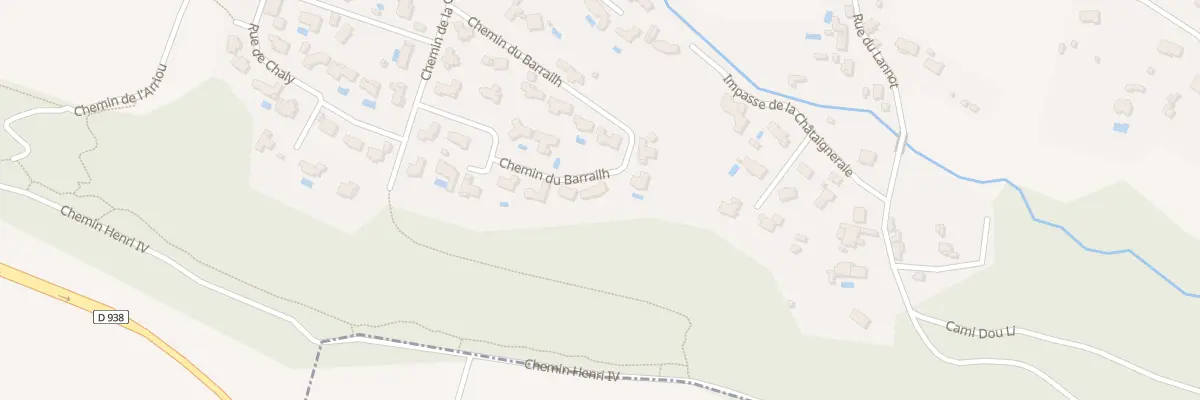 Plan du 5 Che du Barrailh à Idron
