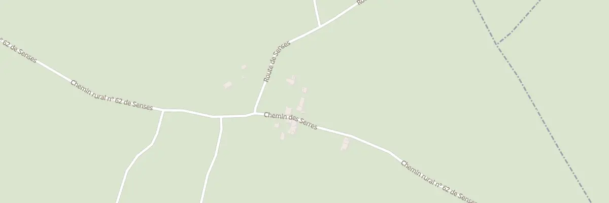 Plan du 75 Che des Serres à Léogeats