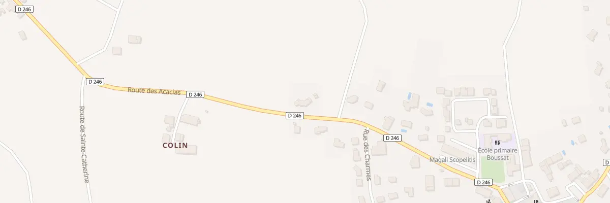 Plan du 38 Rte des Acacias à Villegouge