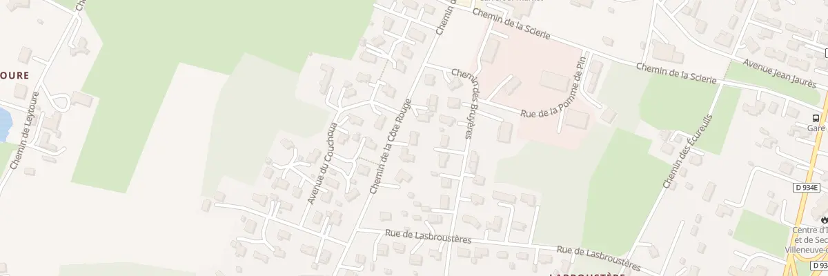 Plan du 317 Che de la Côte Rouge à Villeneuve-de-Marsan