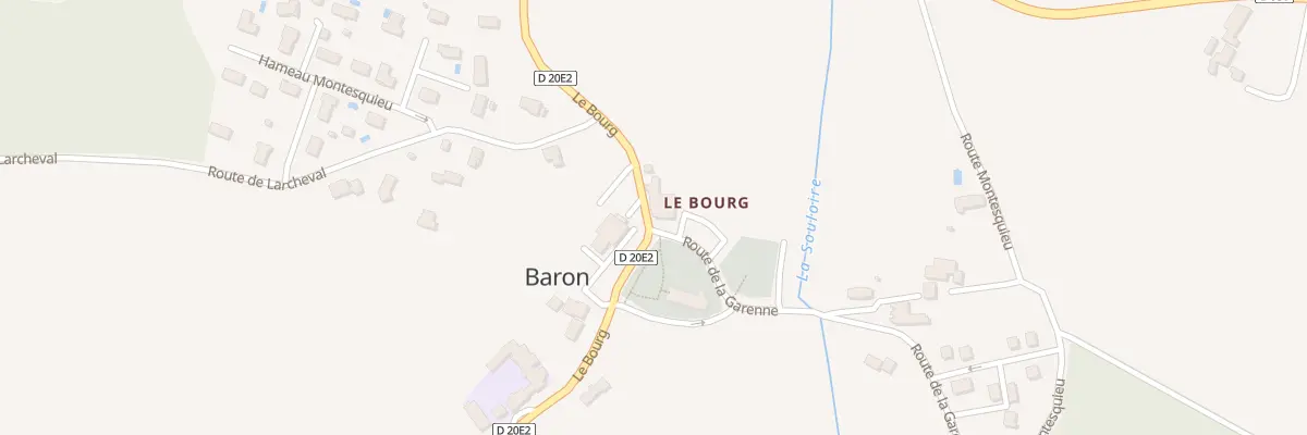 Plan du 47 Le Bourg-Nord à Baron