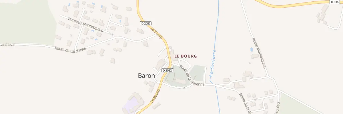 Plan du 7 Le Bourg-Nord à Baron