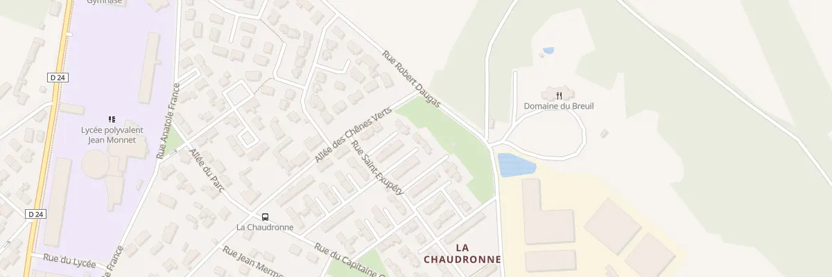 Plan du 13 All des Tilleuls à Cognac