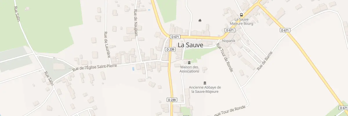 Plan du 2 Pl Saint Jean à La Sauve