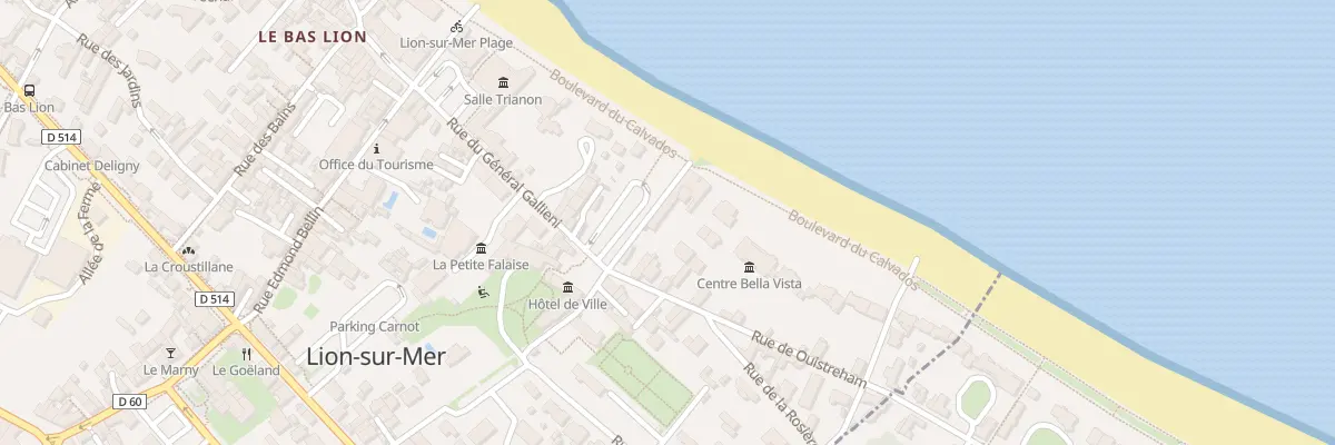 Plan du 1 Rue de Ouistreham à Lion-sur-Mer