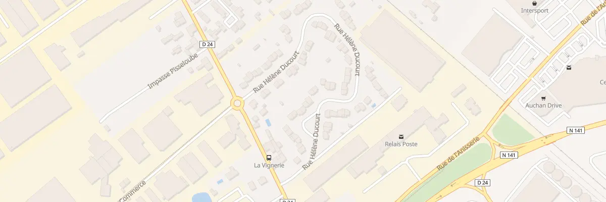 Plan du 23 Rue Hélène Ducourt à Châteaubernard