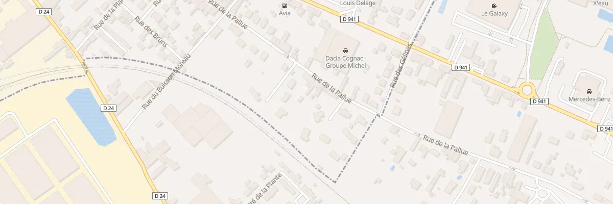 Plan du 96 Rue de la Pallue à Cognac