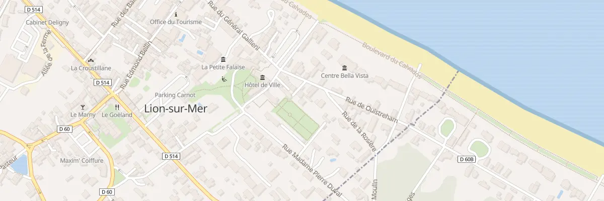 Plan du 22 Rue de Ouistreham à Lion-sur-Mer