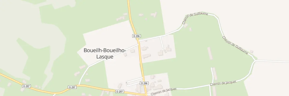 Plan du 2790 D 296 à Boueilh-Boueilho-Lasque